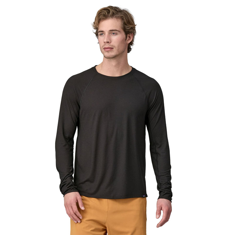 Remera L/S Cap Cool Trail Hombre | Back BLK