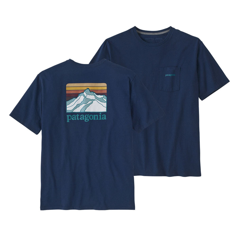 M's Line Logo Ridge Pocket Responsibili-Tee | Front LMBE