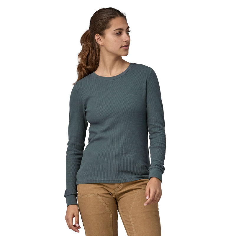 Remera Women's Work Waffle Crew | Back NUVG