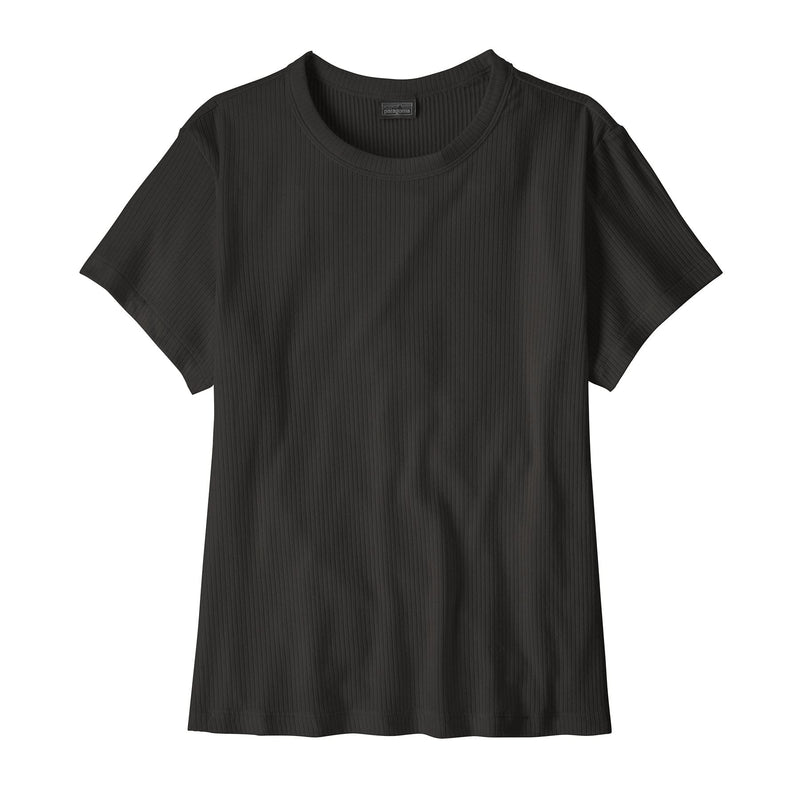 Top Rib-Knit Mujer | Front BLK