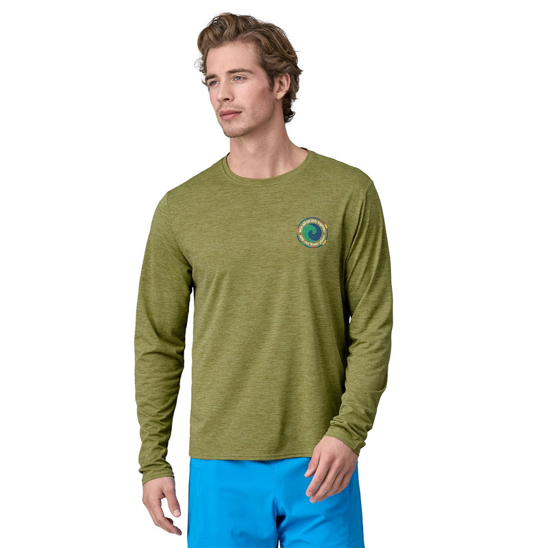 Men's Long-Sleeved Capilene® Cool Daily Graphic Shirt | Back UFBX