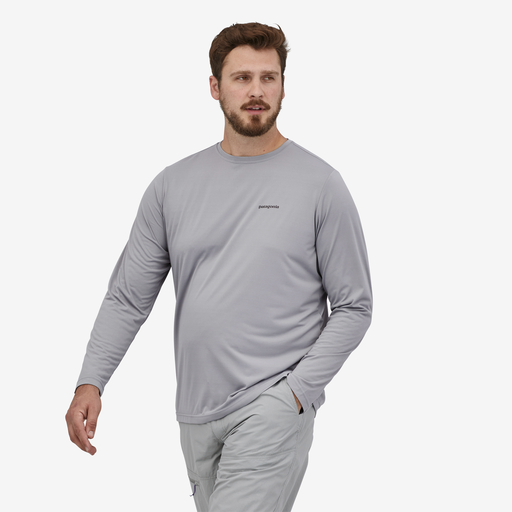 Men's L/S Capilene Cool Daily Fish Graphic Shirt | Back FTGY