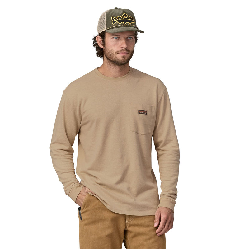 Remera Men's Long-Sleeved Work Pocket T-Shirt | Back PUM