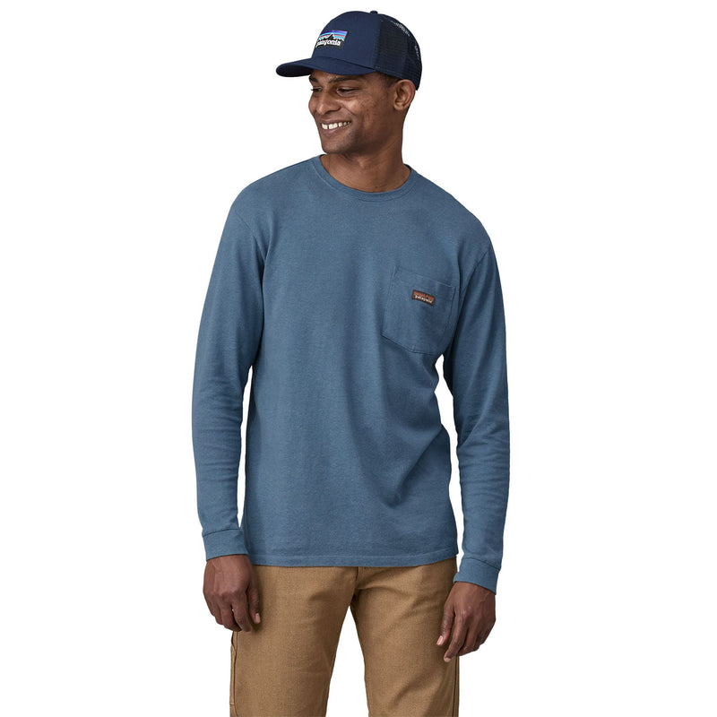 M's L/S Work Pocket T-Shirt | Back UTB