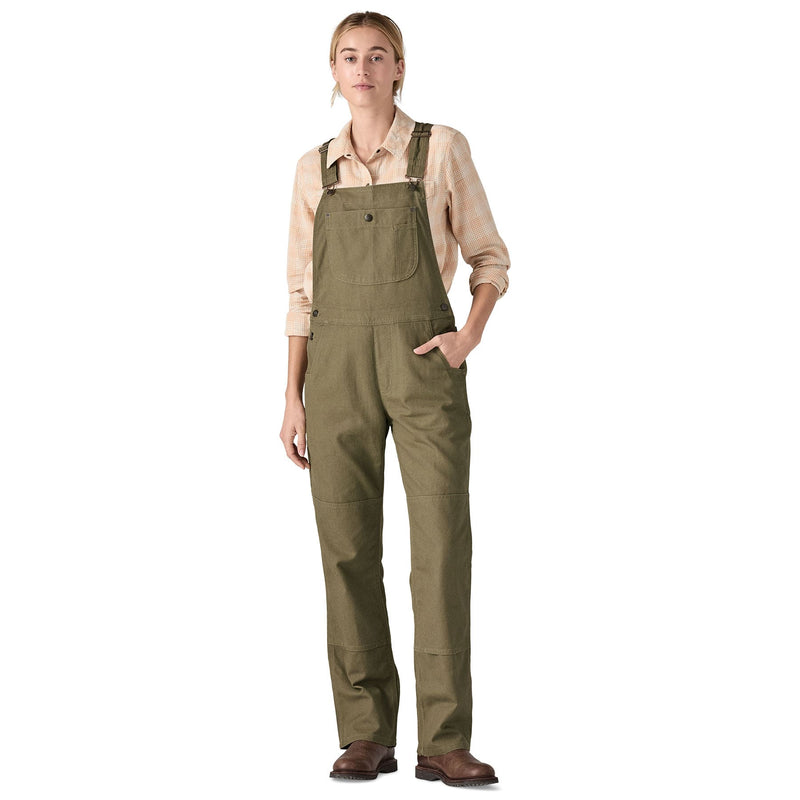 W's All Seasons Hemp Canvas Bib Overalls - Reg | TGRN