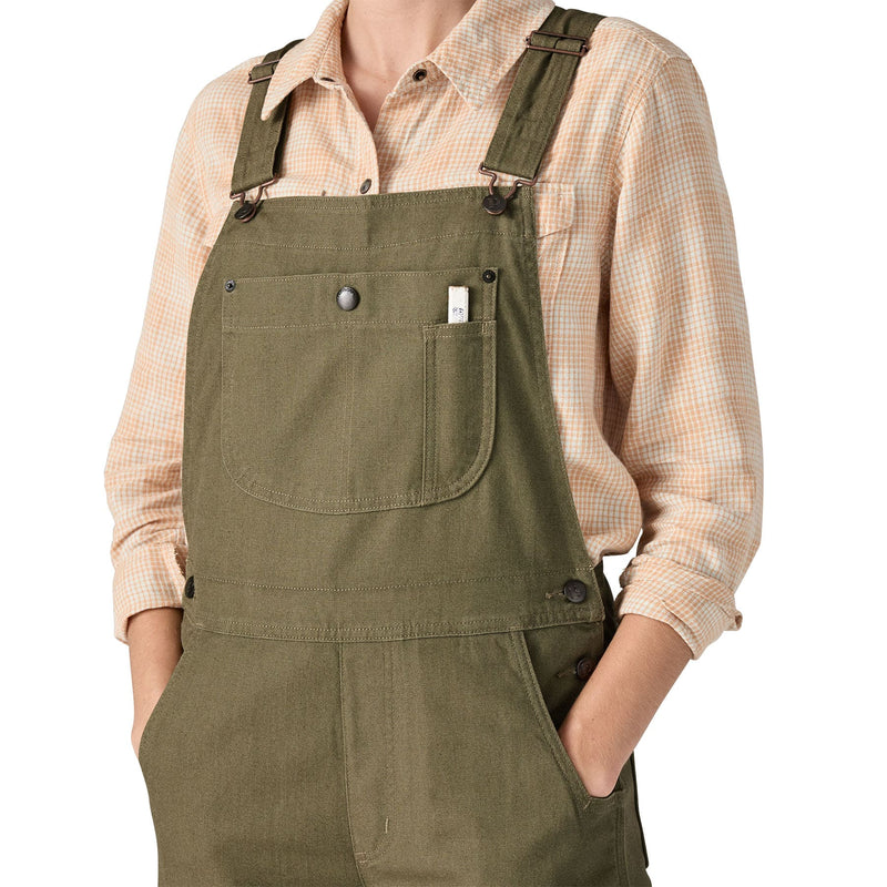 W's All Seasons Hemp Canvas Bib Overalls - Reg | TGRN
