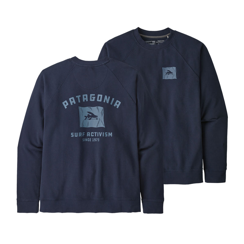 M's Fly the Flag Organic Crew Sweatshirt | Front NENA