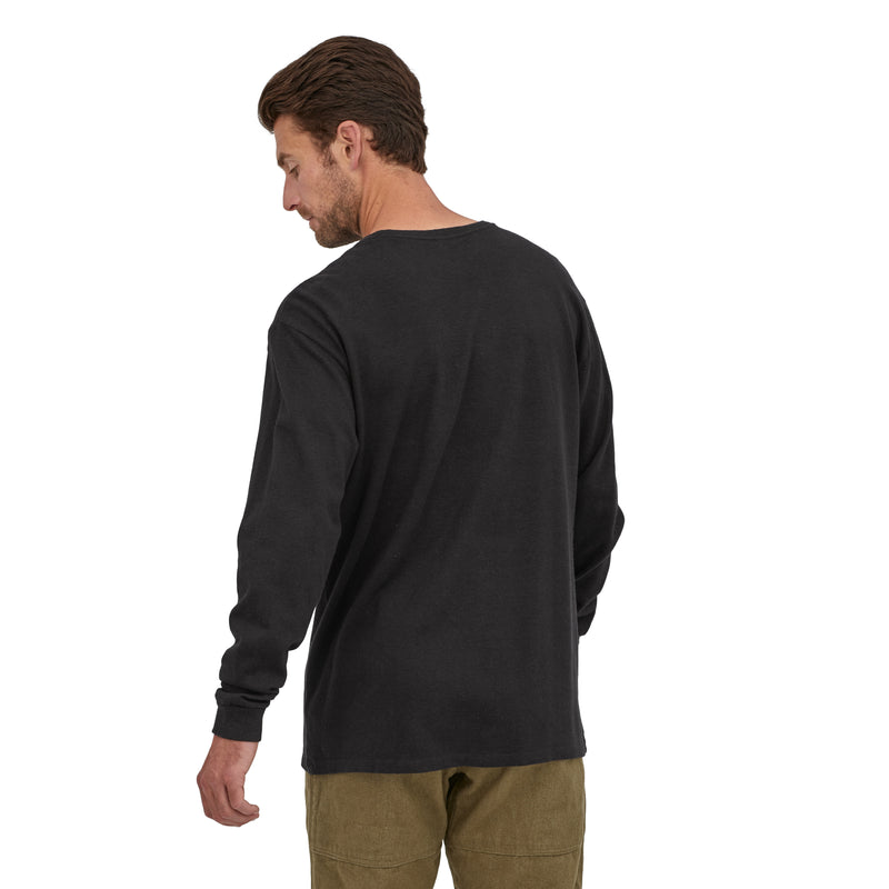 M's L/S Work Pocket T-Shirt | BLK