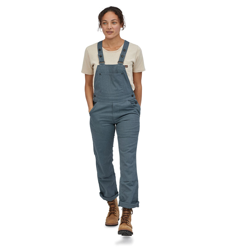 W'S All Seasons Hemp Canvas Bib Overalls | Back PLGY