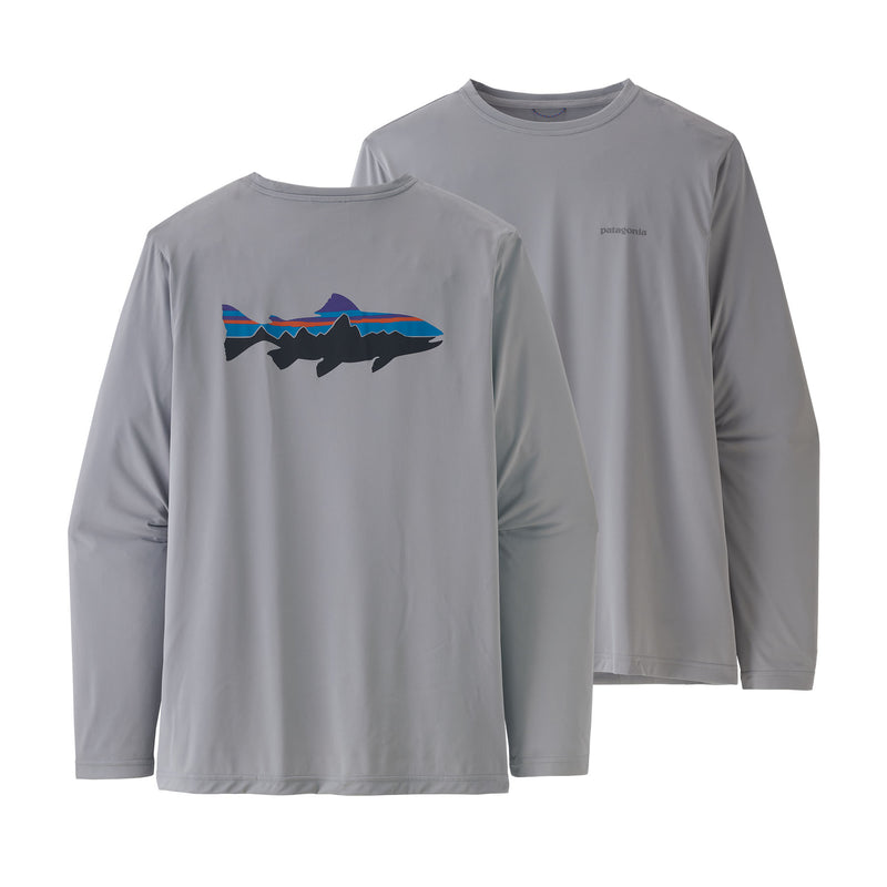 Men's L/S Capilene Cool Daily Fish Graphic Shirt | Front FTGY
