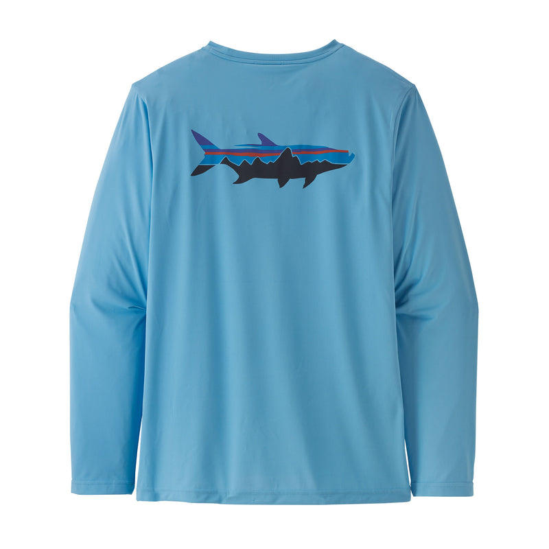 Men's L/S Capilene Cool Daily Fish Graphic Shirt | Back FTLA