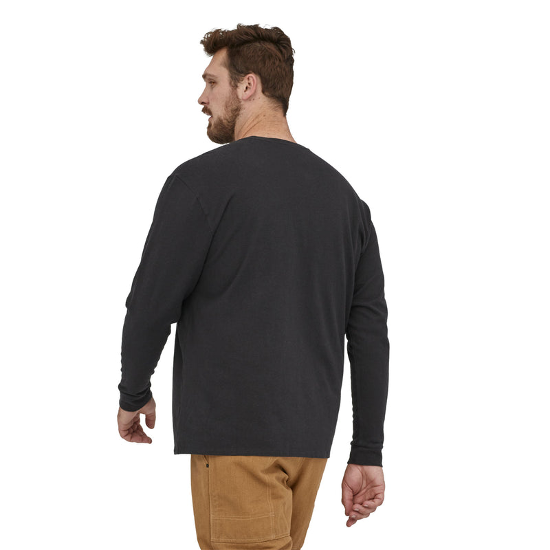 M's L/S Work Pocket T-Shirt | BLK