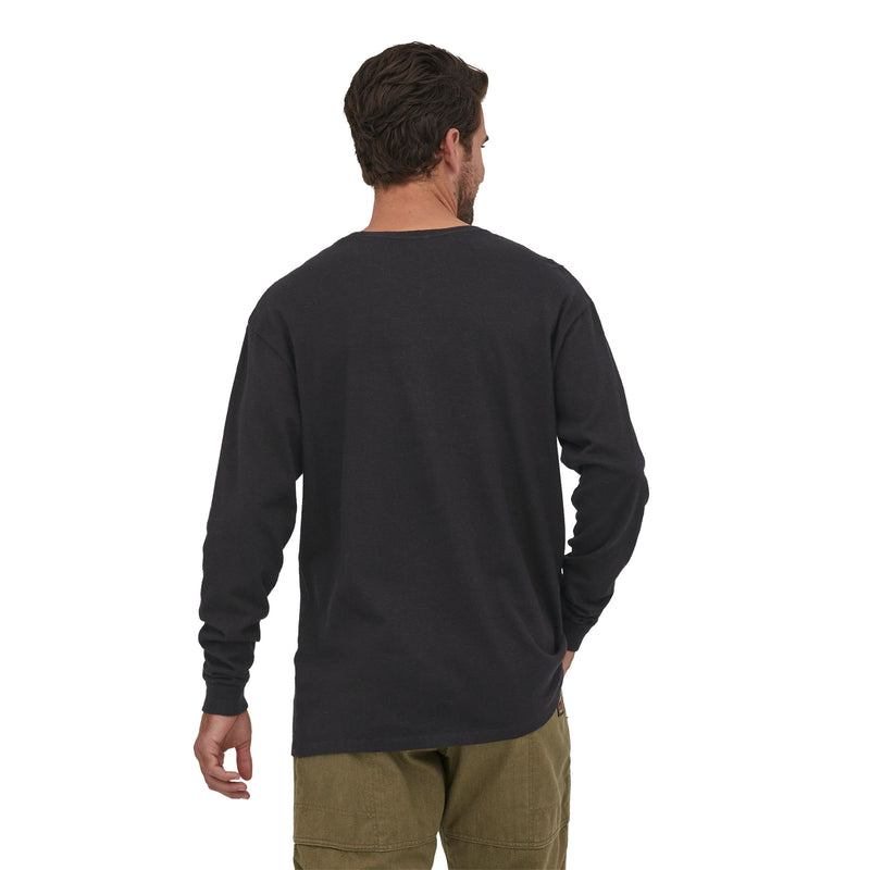 M's L/S Work Pocket T-Shirt | BLK