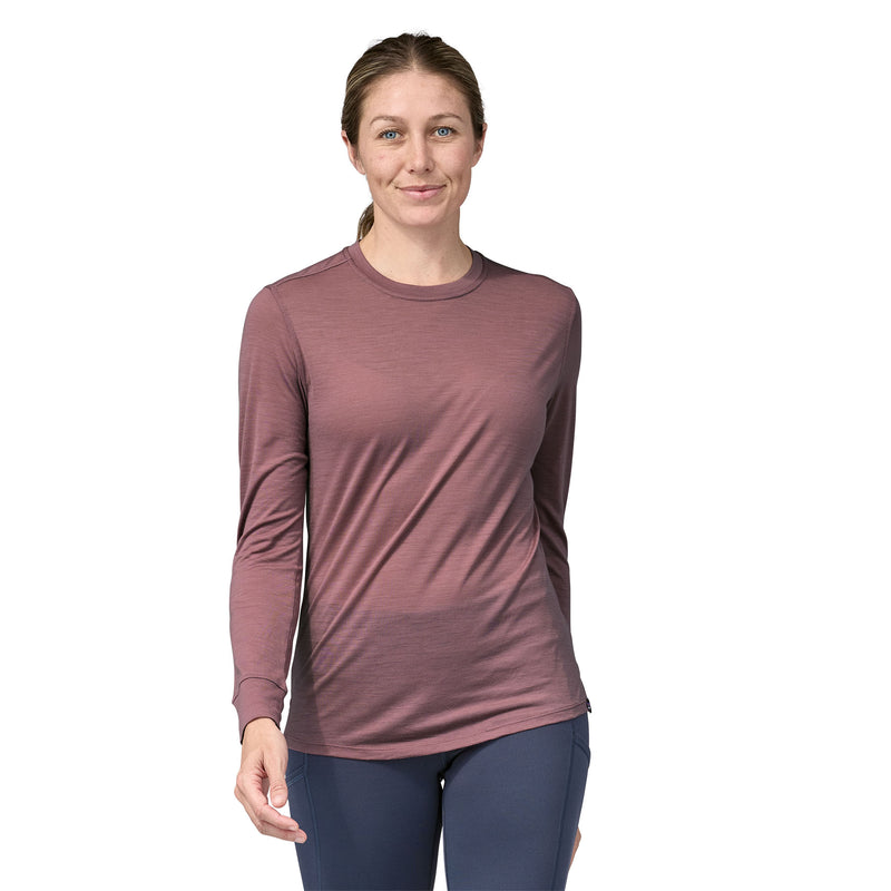 Remera L/S Cap Cool Merino Mujer | Back EVMA
