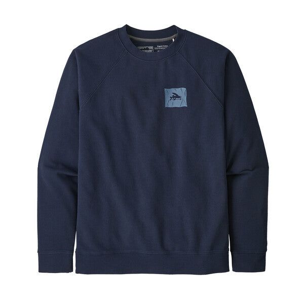 M's Fly the Flag Organic Crew Sweatshirt | Back NENA