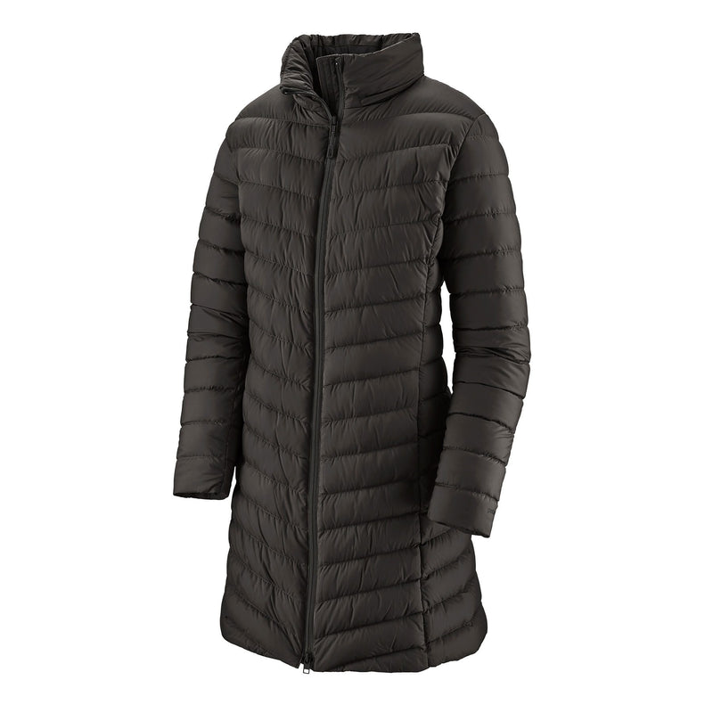 Women's Silent Down Parka | Front BLK
