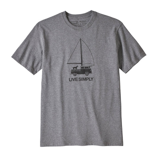 Live Simply Wind Powered Responsibili-Tee Hombre