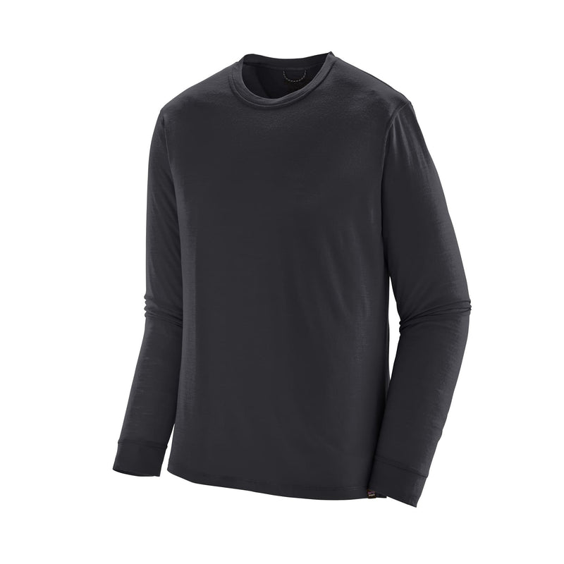 Men's L/S Cap Cool Merino Shirt | Front BLK