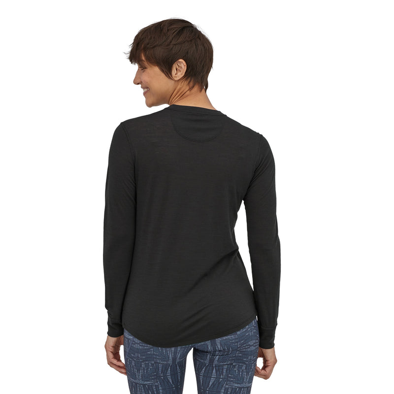 Women's L/S Cap Cool Merino Shirt | BLK