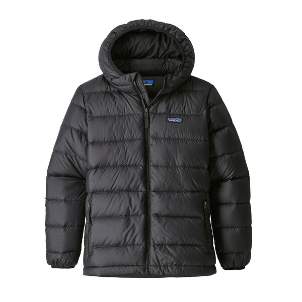 Boy's Hi-loft Down Sweater Hoody | Front BLK