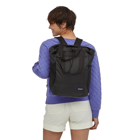 Ultralight Black Hole Tote Pack | Back BLK
