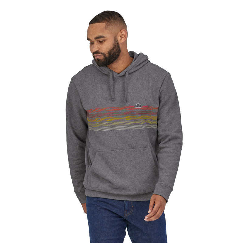 M'S Line Logo Ridge Stripe Uprisal Hoody | GLH