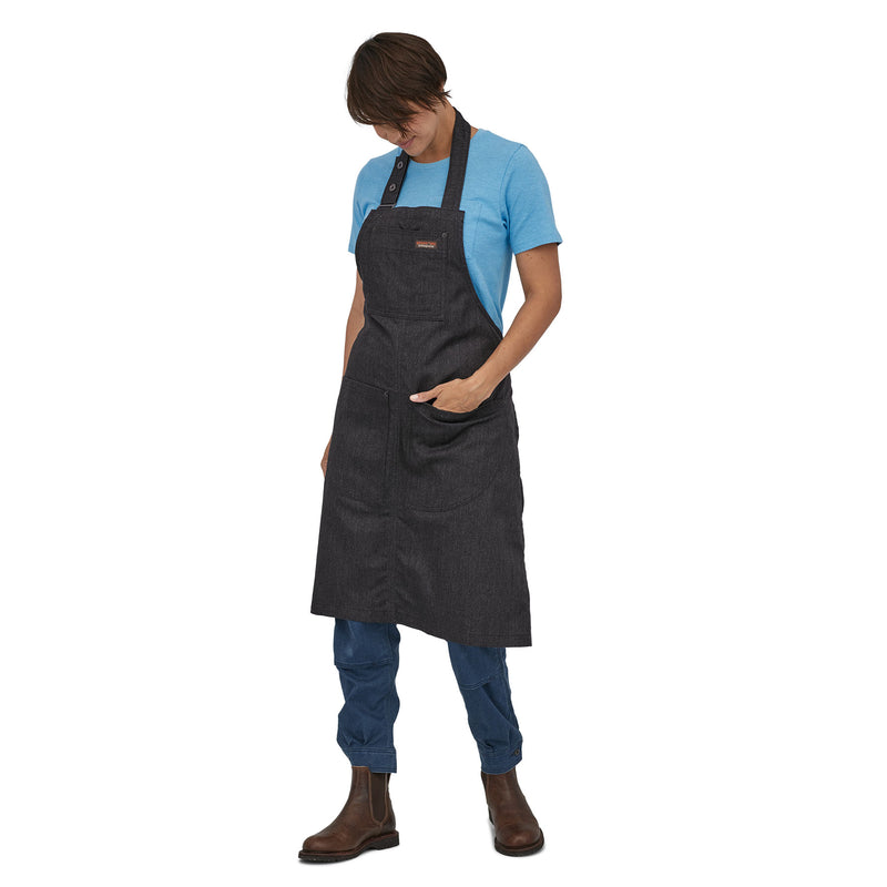All Seasons Hemp Canvas Apron | Back INBK