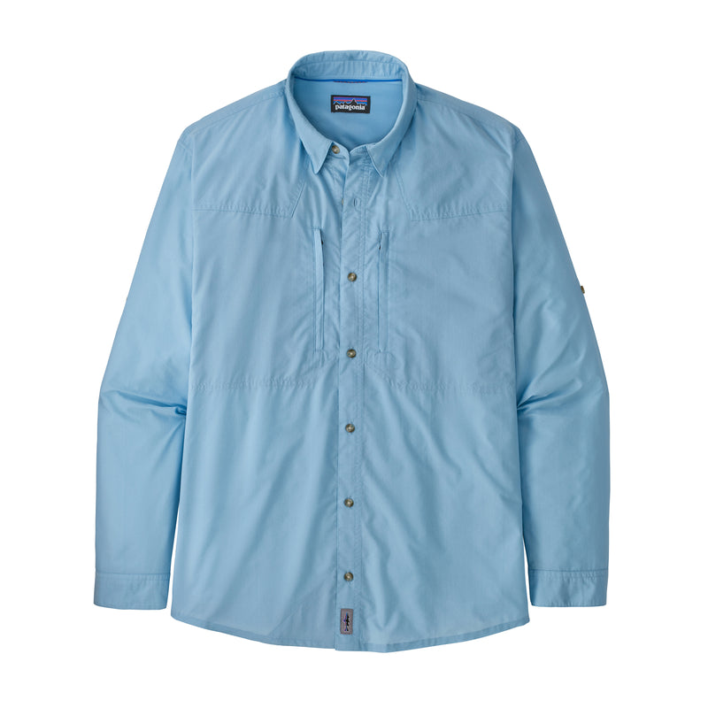 M's L/S Sun Stretch Shirt | Front CLAB