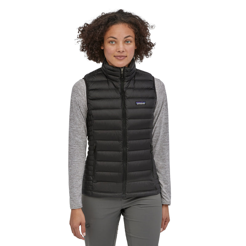 Women's Down Sweater Vest | Back BLK
